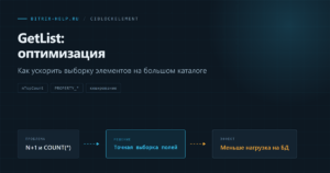 Схема оптимизации выборки элементов инфоблока через CIBlockElement::GetList в Битрикс