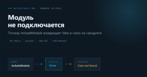 Диагностика подключения модуля в Битрикс: проверка установки модуля и результата Loader::includeModule