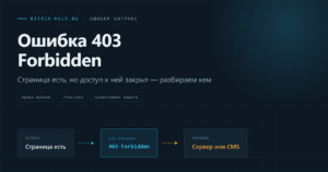 Диагностика ошибки 403 в Битрикс: отказ может приходить от веб-сервера, проактивной защиты или прав доступа