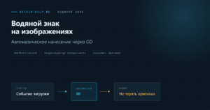 Схема автоматического нанесения водяного знака на изображения через обработчик события в 1С-Битрикс